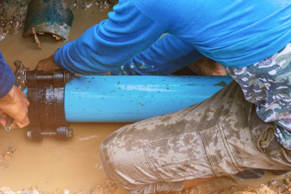 Underground Water Line Repair in Laurel